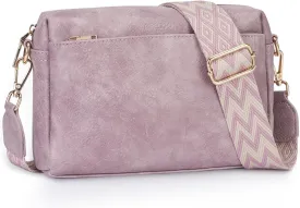 APHISON Small Crossbody Bags for Women, Triple Zip Crossbody Cell Phone Purse Shoulder Handbags with Adjustable Strap