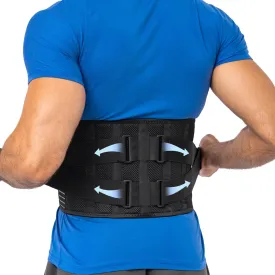 benoo Back Brace Belt  Adjustable Lumbar Support for Lower Back Pain and Herniated Disc Relief  Breathable, Comfortable, and Ideal for Work & Everyday Use (Medium (26"-32.5"))