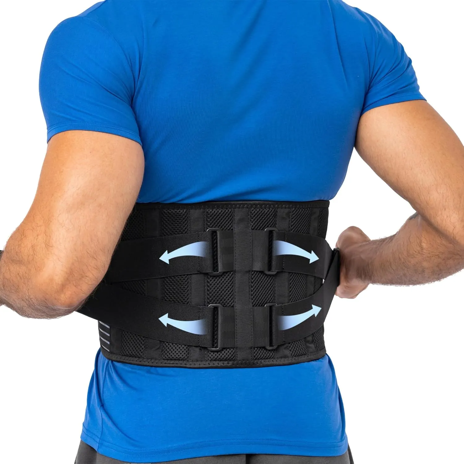 benoo Back Brace Belt  Adjustable Lumbar Support for Lower Back Pain and Herniated Disc Relief  Breathable, Comfortable, and Ideal for Work & Everyday Use (Medium (26"-32.5"))