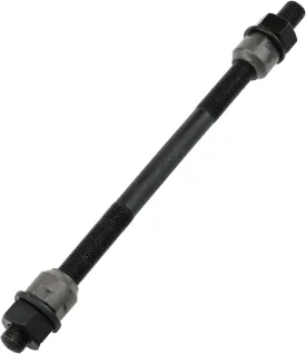 Bike Axle 190mm Bicycle Multiple Speed Rear Hub Axle M10 Black 26TPI Wheel Cone Lock Nut Kit -1PCS