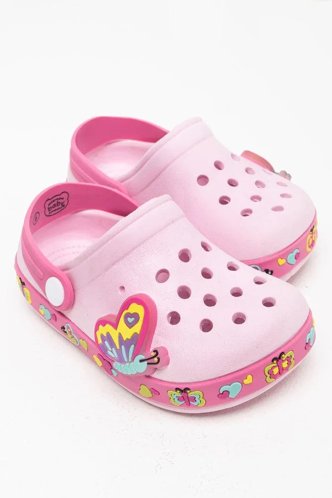 Butterfly Light Up Clog Pink