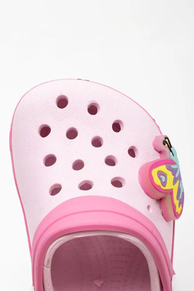 Butterfly Light Up Clog Pink