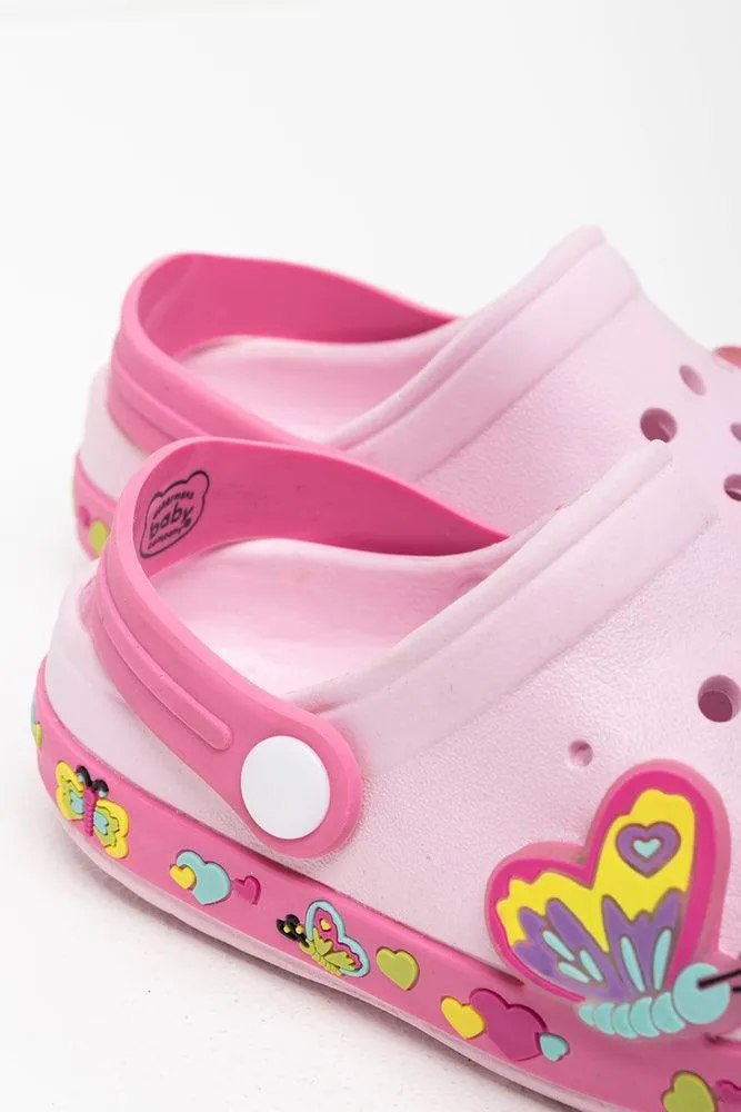 Butterfly Light Up Clog Pink