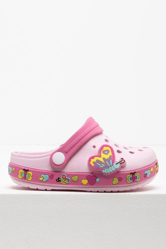 Butterfly Light Up Clog Pink