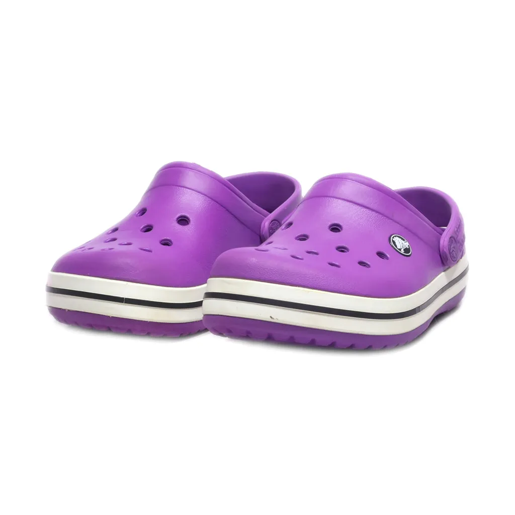 Crocs Clogs Rubber Purple Colour For Kids