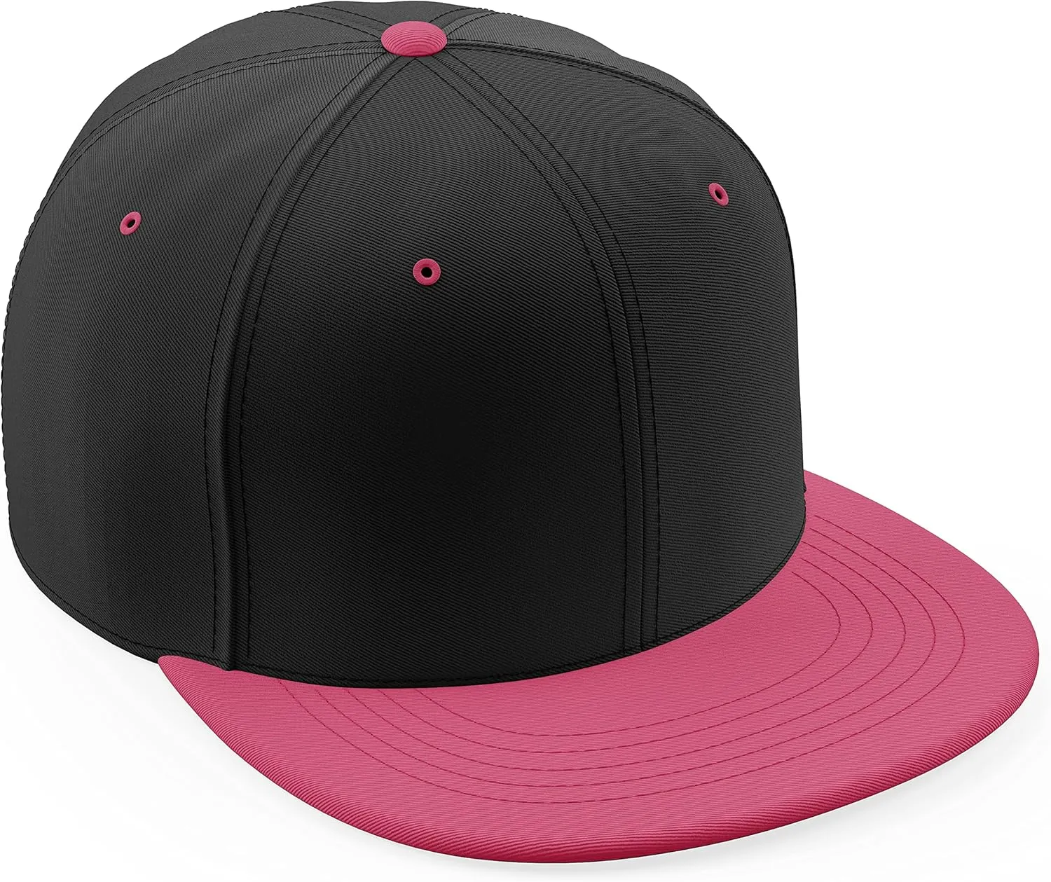 Daxton Classic Blank Snapback Flat Bill Visor Hat Cap One Size Adjustable Back