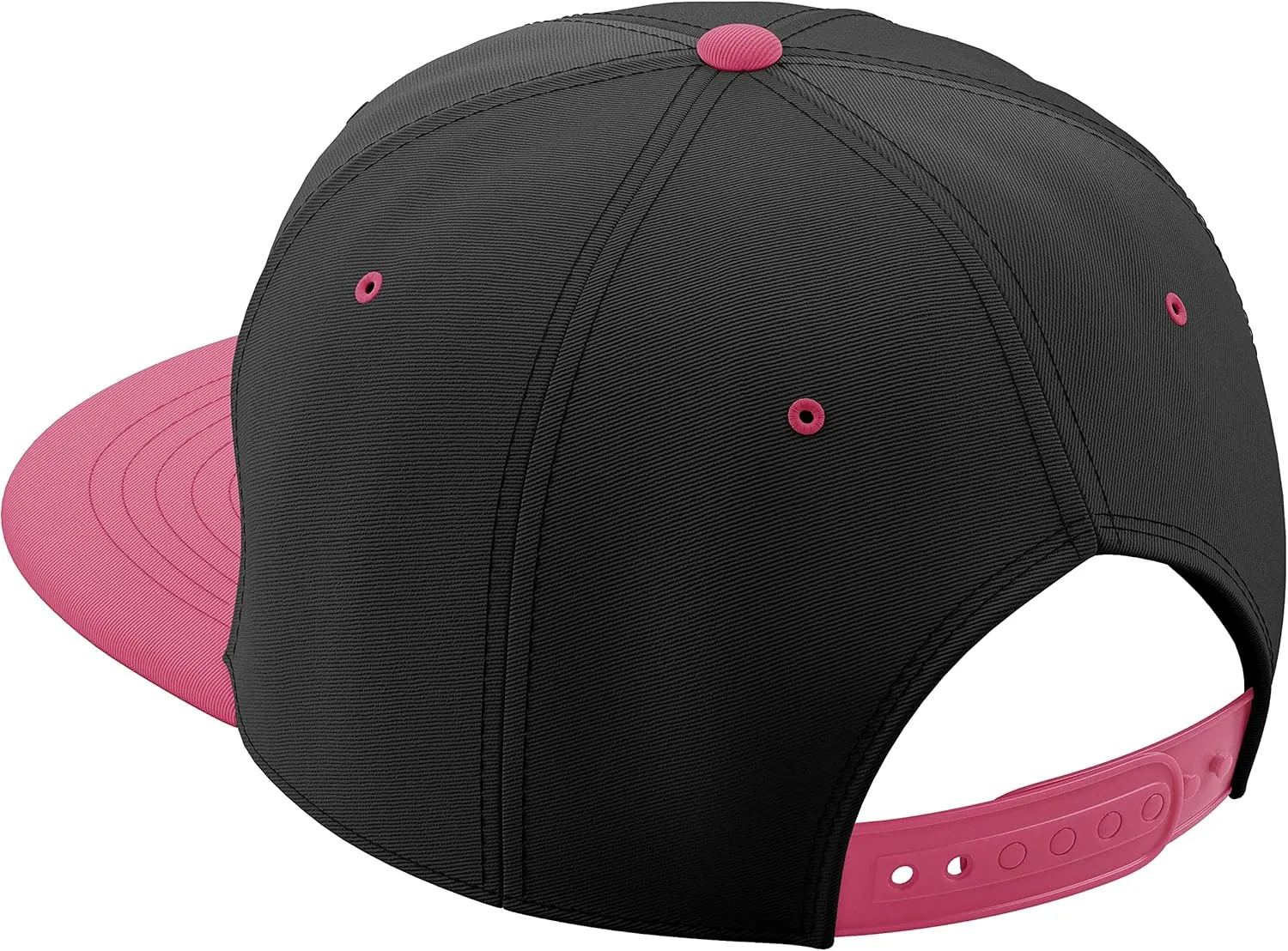 Daxton Classic Blank Snapback Flat Bill Visor Hat Cap One Size Adjustable Back