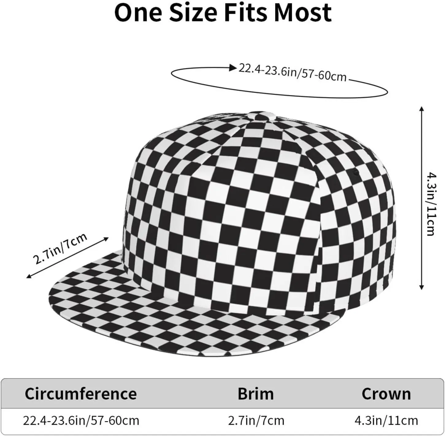 Funny Baseball Cap, Flat-Brimmed Hat, Adjustable Snapback Hat for Men and Women