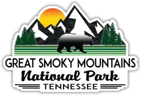 Great Smoky Mountains National Park Vinyl Decal Sticker Tennessee Laptop Bumper Luggage 4" x 3"