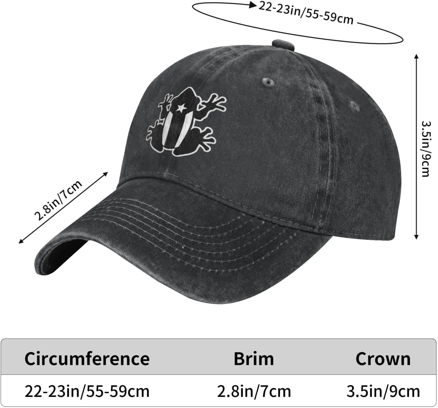 Hat for Men Women Adults, Adjustable Baseball Cap