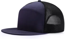Men Flat Brim Baseball Cap Adjustable Performance Snapback Hat Laser Perforated Breathable Mesh Sport Cap