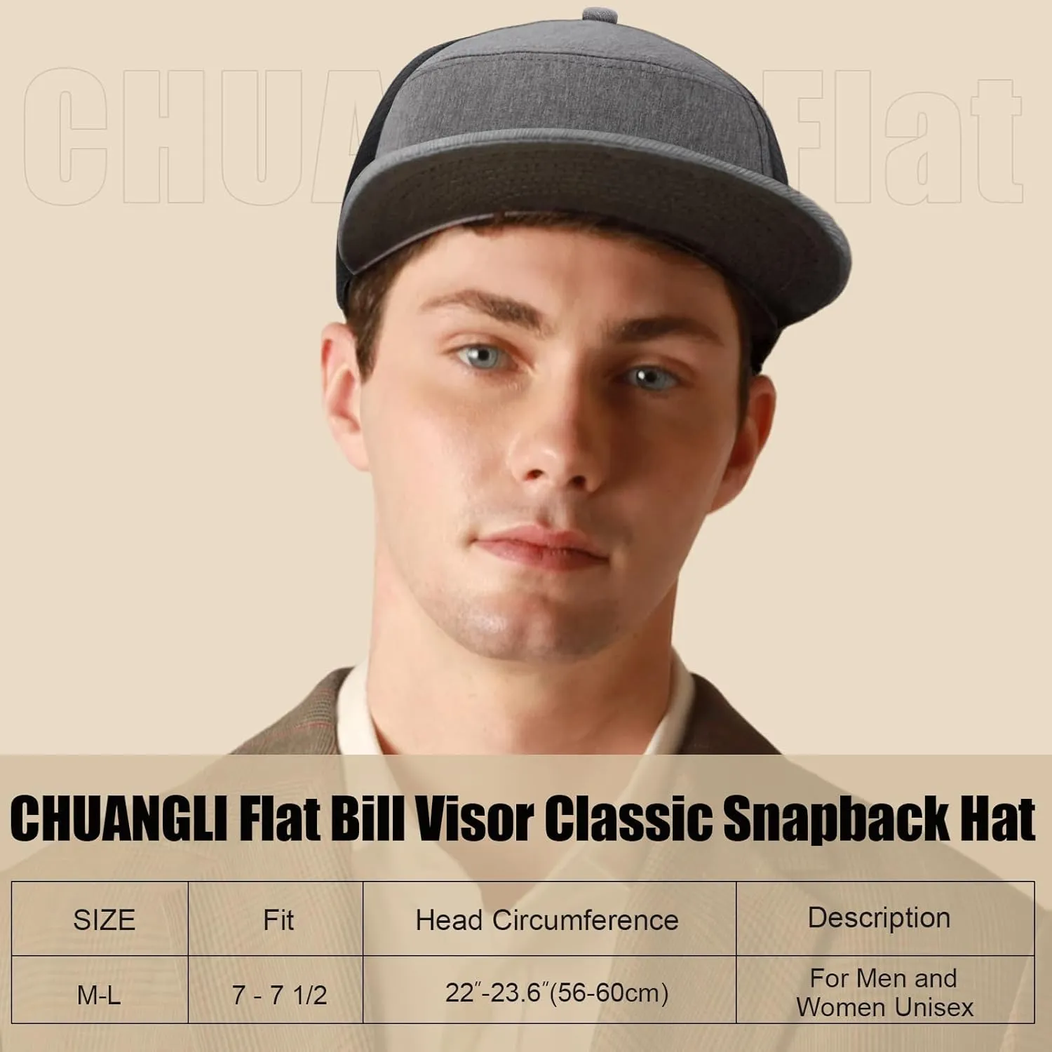 Men Flat Brim Baseball Cap Adjustable Performance Snapback Hat Laser Perforated Breathable Mesh Sport Cap