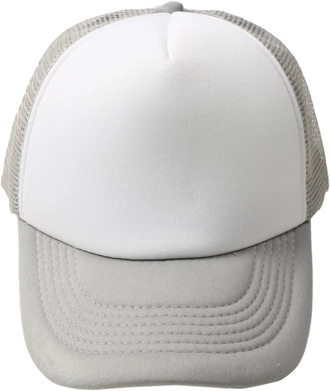 Men Women Foam Trucker Hat Mesh Cap Solid Colors Lightweight with Adjustable Snapback Collection