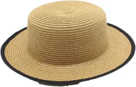 Men's and Women's Solid Color Fedora Outdoor Wide Brim Flat Top Sun Hat