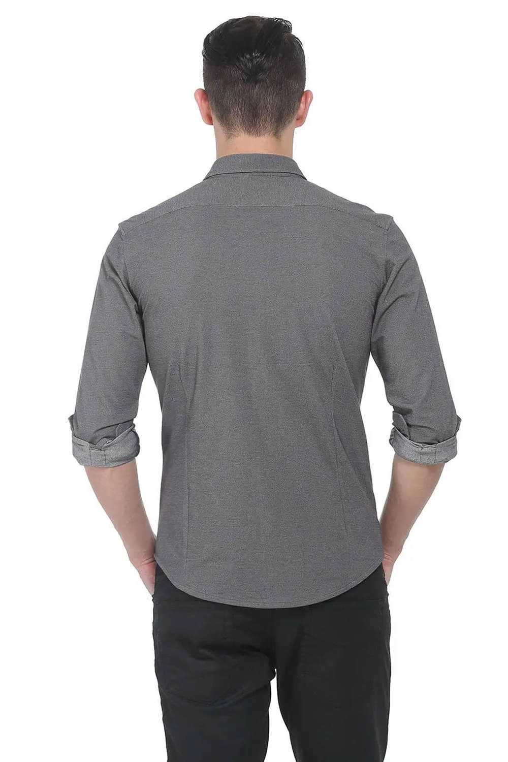 Muscle Fit Textured Knit Shirt