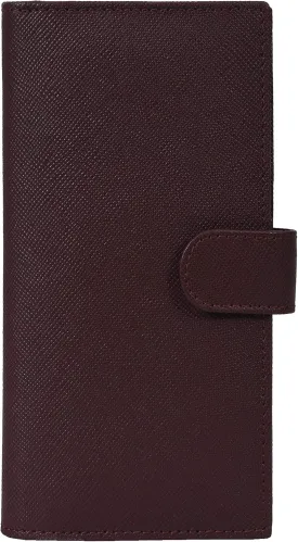 Oak Leathers Leather Checkbook Cover for Men & Women -RFID Slim Wallet Pen Holder Credit Card Gift Duplicate Checks Minimalist Design