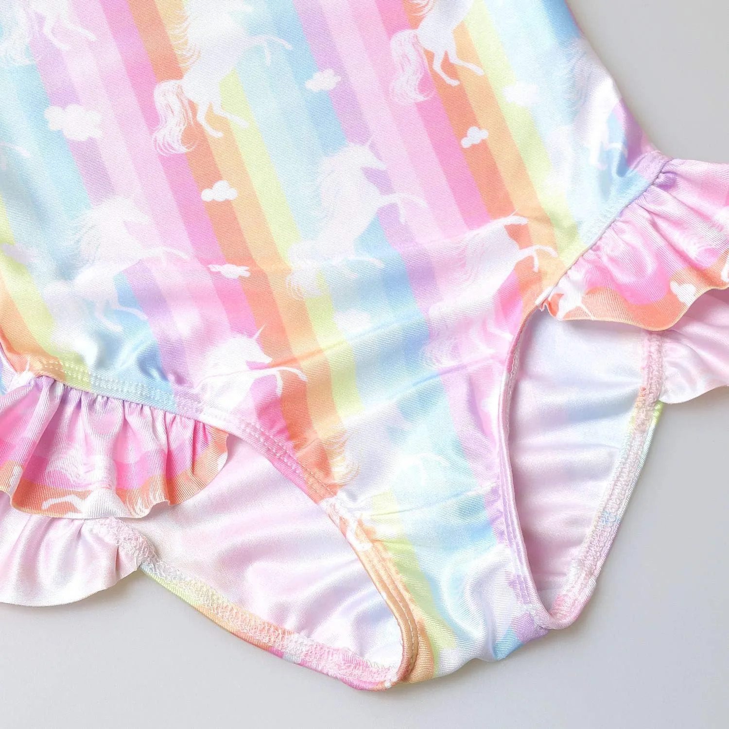 QPANCY Girls Swimsuits Unicorn Bathing Suits Toddler Kids One Piece Swimwear