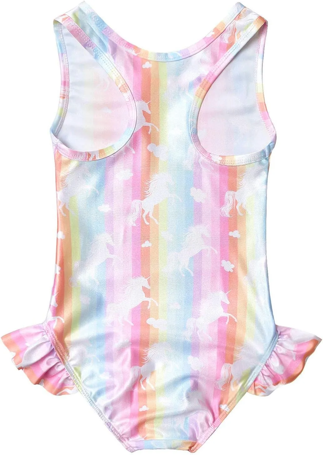 QPANCY Girls Swimsuits Unicorn Bathing Suits Toddler Kids One Piece Swimwear