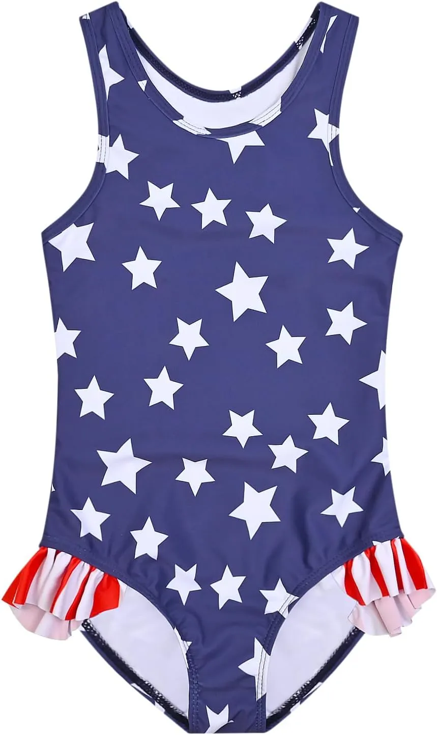 QPANCY Girls Swimsuits Unicorn Bathing Suits Toddler Kids One Piece Swimwear