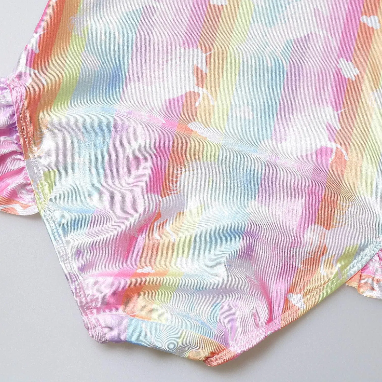 QPANCY Girls Swimsuits Unicorn Bathing Suits Toddler Kids One Piece Swimwear