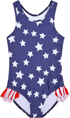 QPANCY Girls Swimsuits Unicorn Bathing Suits Toddler Kids One Piece Swimwear