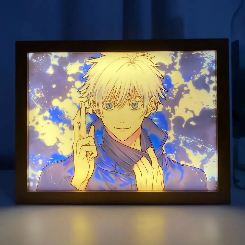 Satoru Gojo Art Design 3D Night Light
