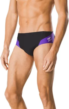 Speedo Men's Swimsuit Brief Endurance  Splice Team Colors