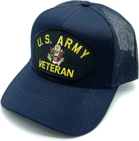 US Army Veteran Patch Mesh Adjustable Baseball Cap